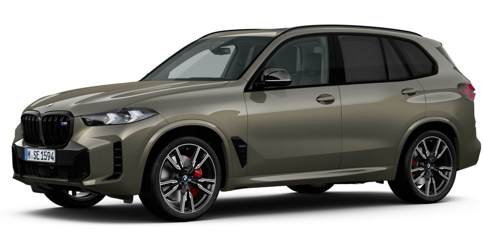 BMW X5 M60i xDrive in Grün von vorne BMW X5 M60i xDrive in Grün von vorne