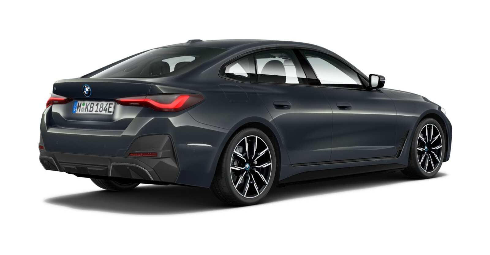 BMW BMW I in Grau von hinten BMW BMW I in Grau von hinten