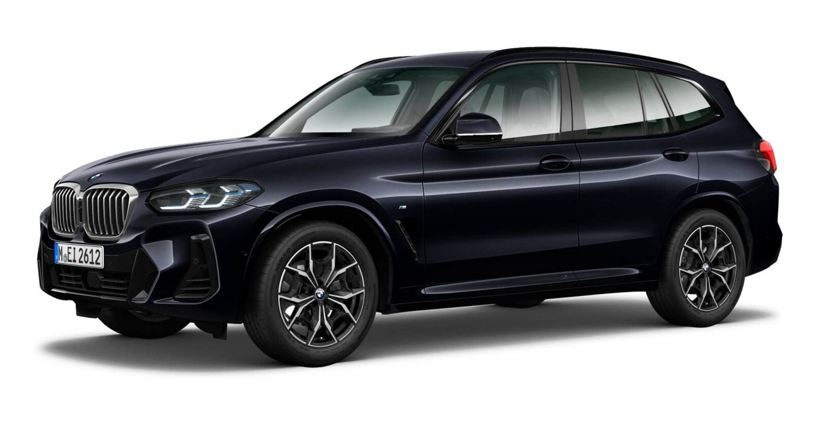 BMW X3 xDrive 20d in Schwarz von vorne BMW X3 xDrive 20d in Schwarz von vorne