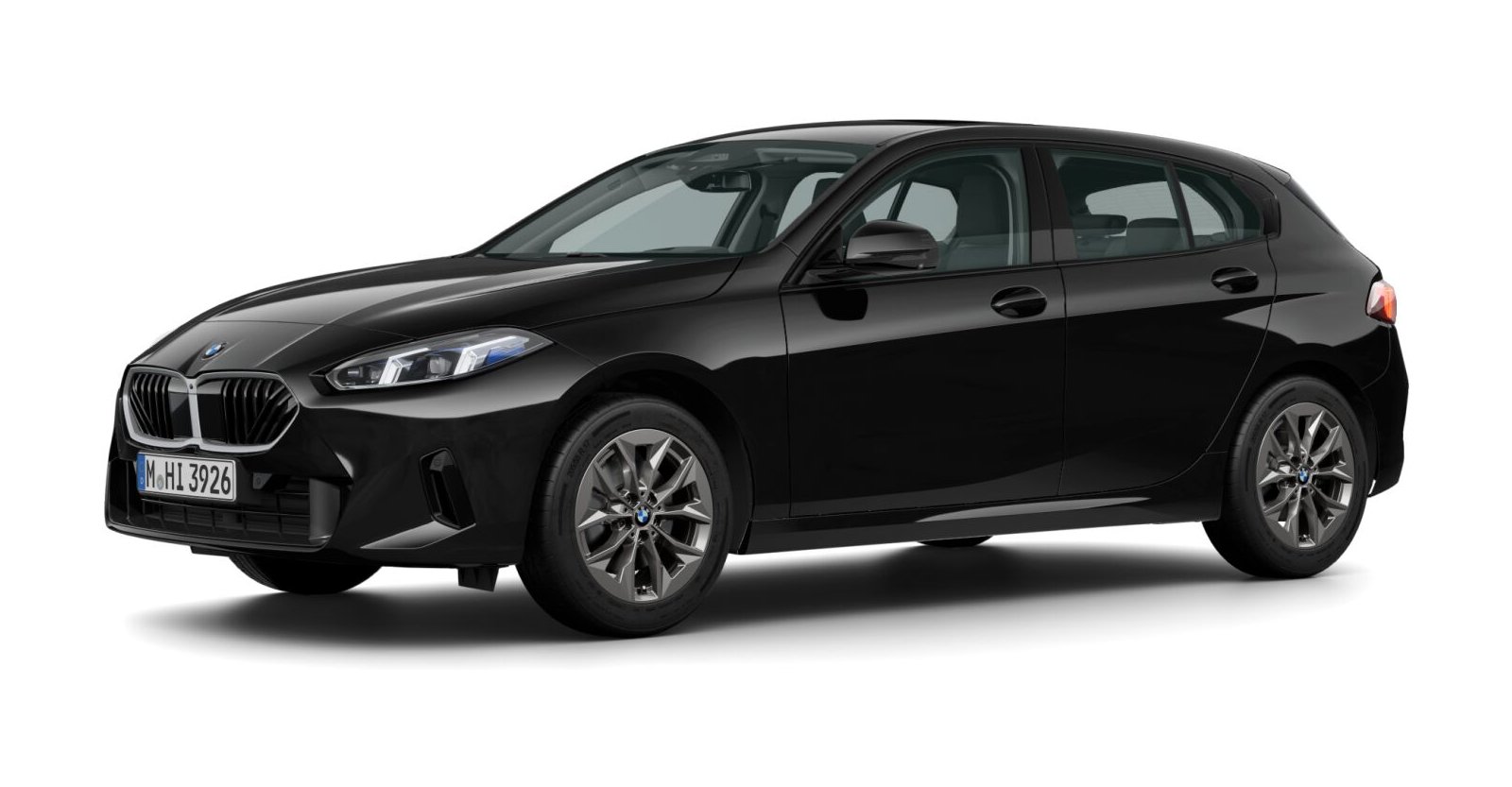 BMW BMW 1er in Schwarz von vorne