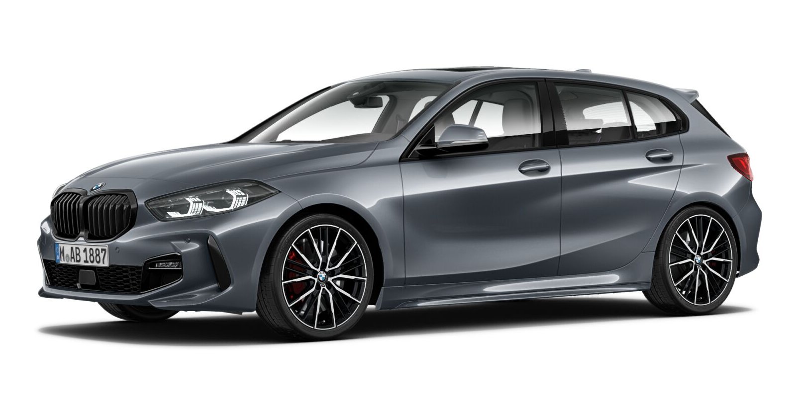 BMW BMW 1er in Grau von vorne BMW BMW 1er in Grau von vorne