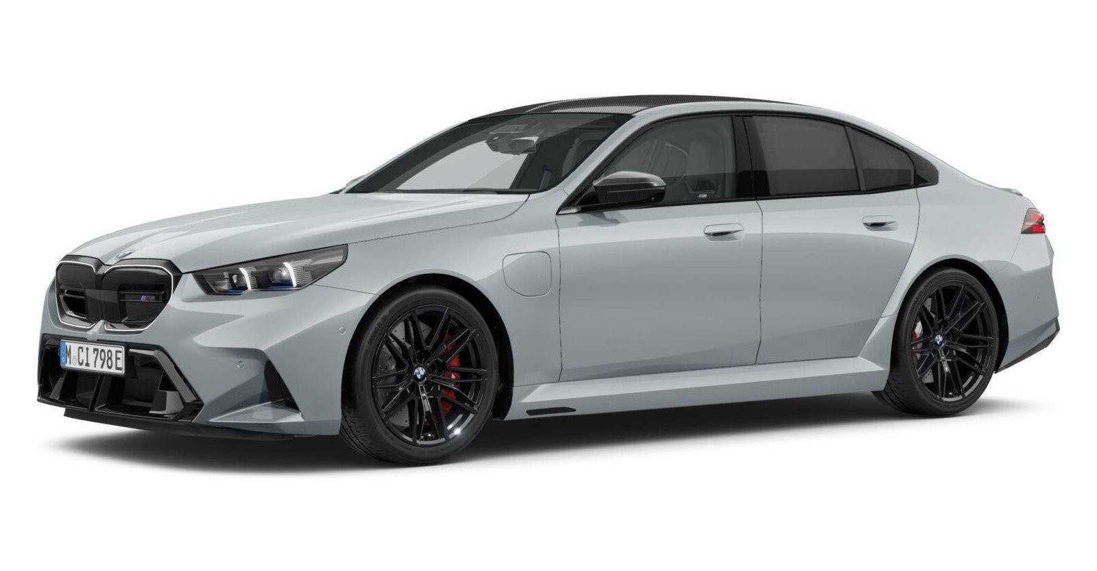 BMW M5 Limousine in Grau von vorne BMW M5 Limousine in Grau von vorne