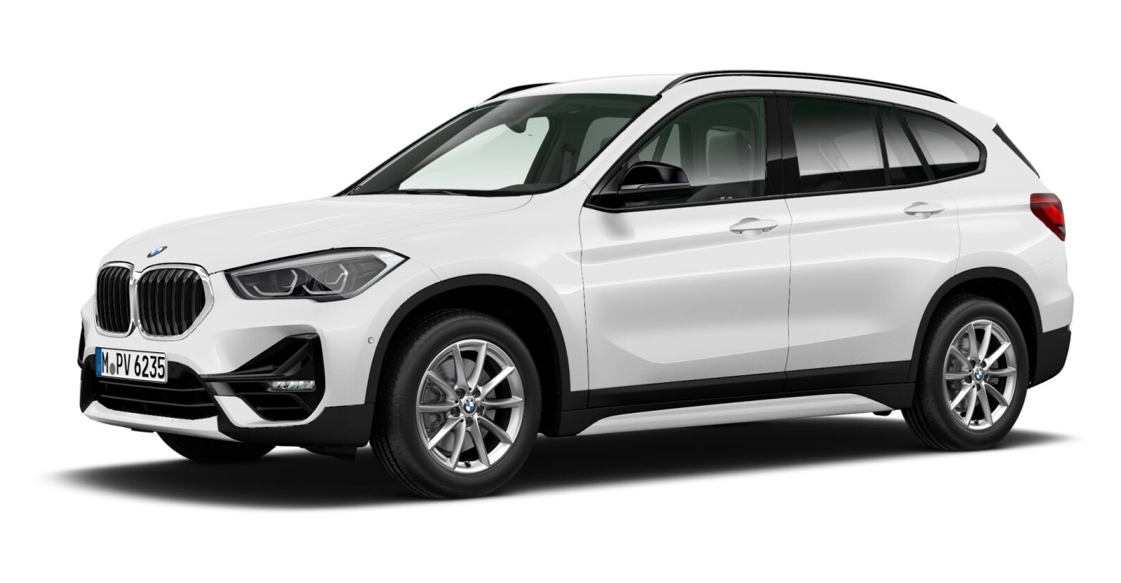 BMW X1 sDrive18i in Weiß von vorne BMW X1 sDrive18i in Weiß von vorne