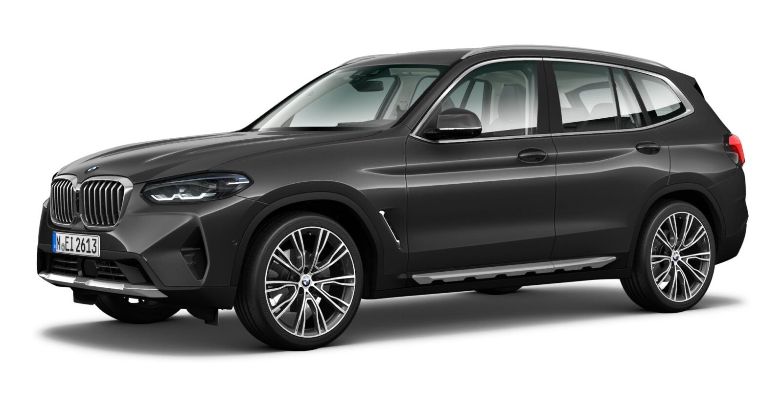 BMW X3 xDrive 20d in Grau von vorne BMW X3 xDrive 20d in Grau von vorne