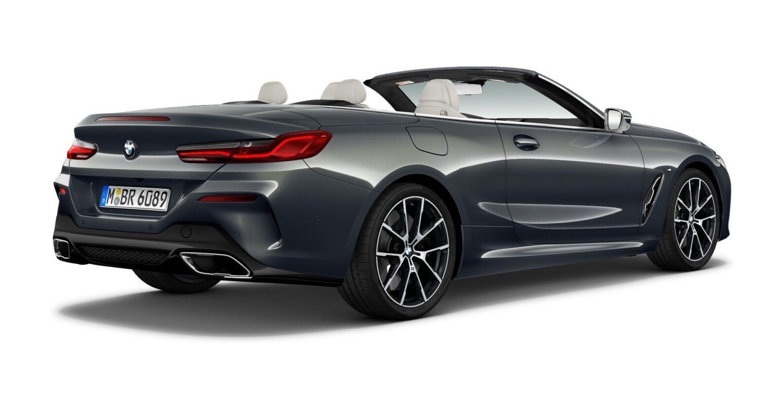 BMW BMW 8er in Grau von hinten BMW BMW 8er in Grau von hinten