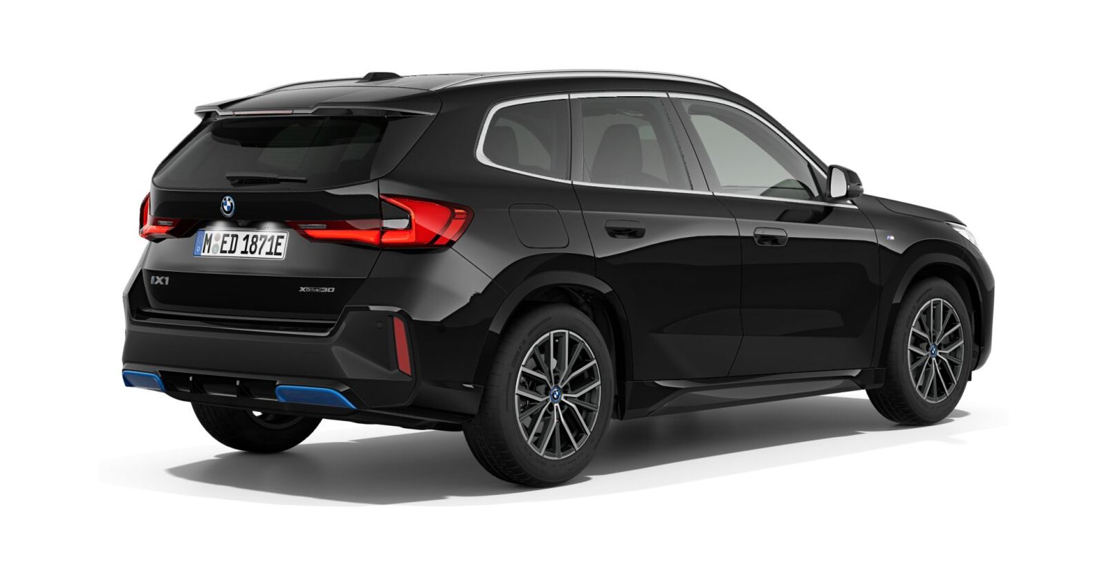 BMW BMW I in Schwarz von hinten BMW BMW I in Schwarz von hinten
