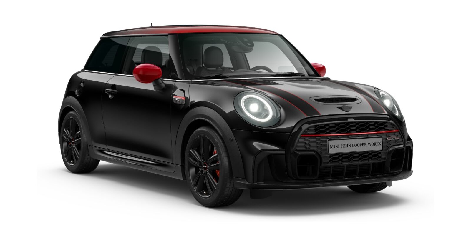 MINI John Cooper Works 3-Türer in Schwarz von vorne