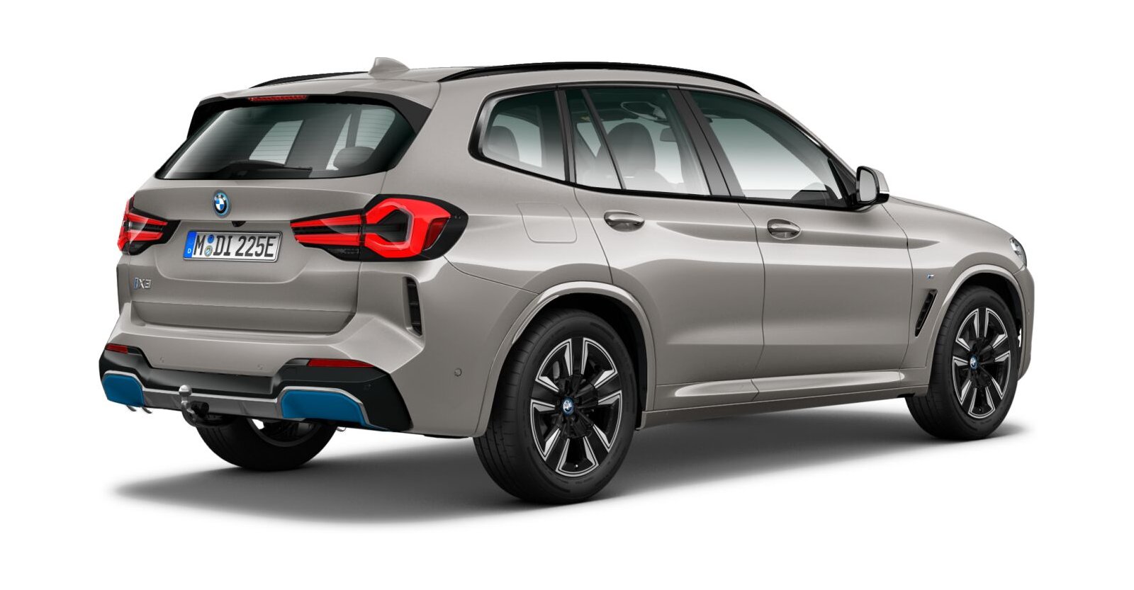 BMW BMW I in Silber von hinten BMW BMW I in Silber von hinten