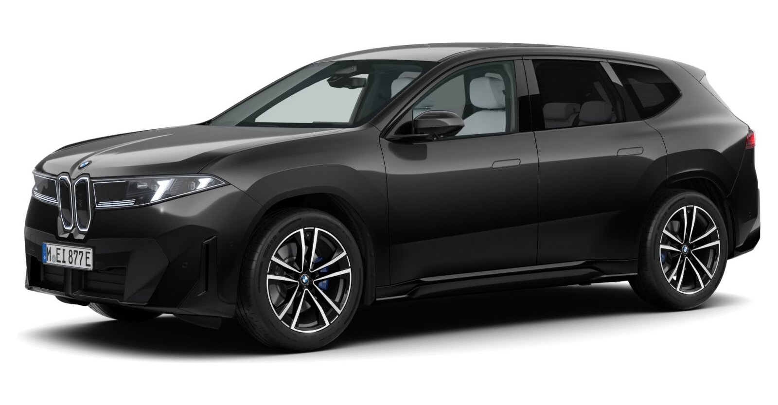 BMW iX3 40 in Schwarz von vorne BMW iX3 40 in Schwarz von vorne