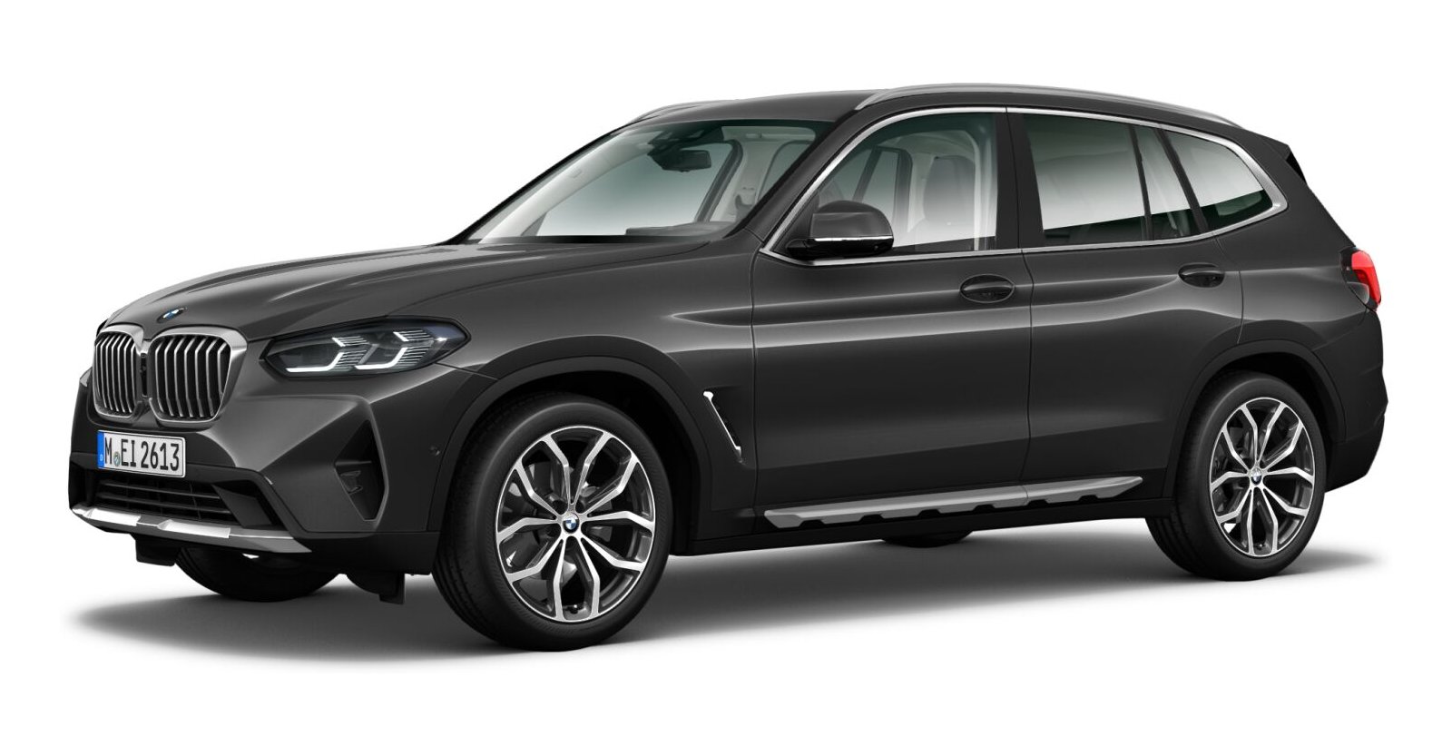 BMW X3 xDrive 30d in Grau von vorne BMW X3 xDrive 30d in Grau von vorne