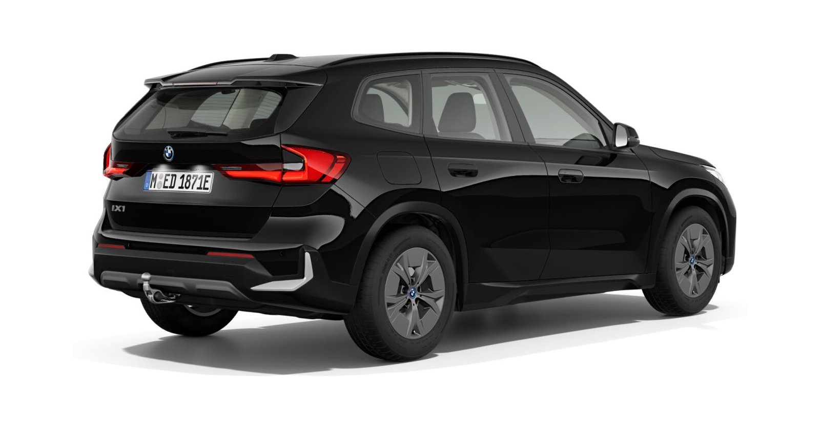 BMW BMW I in Schwarz von hinten BMW BMW I in Schwarz von hinten