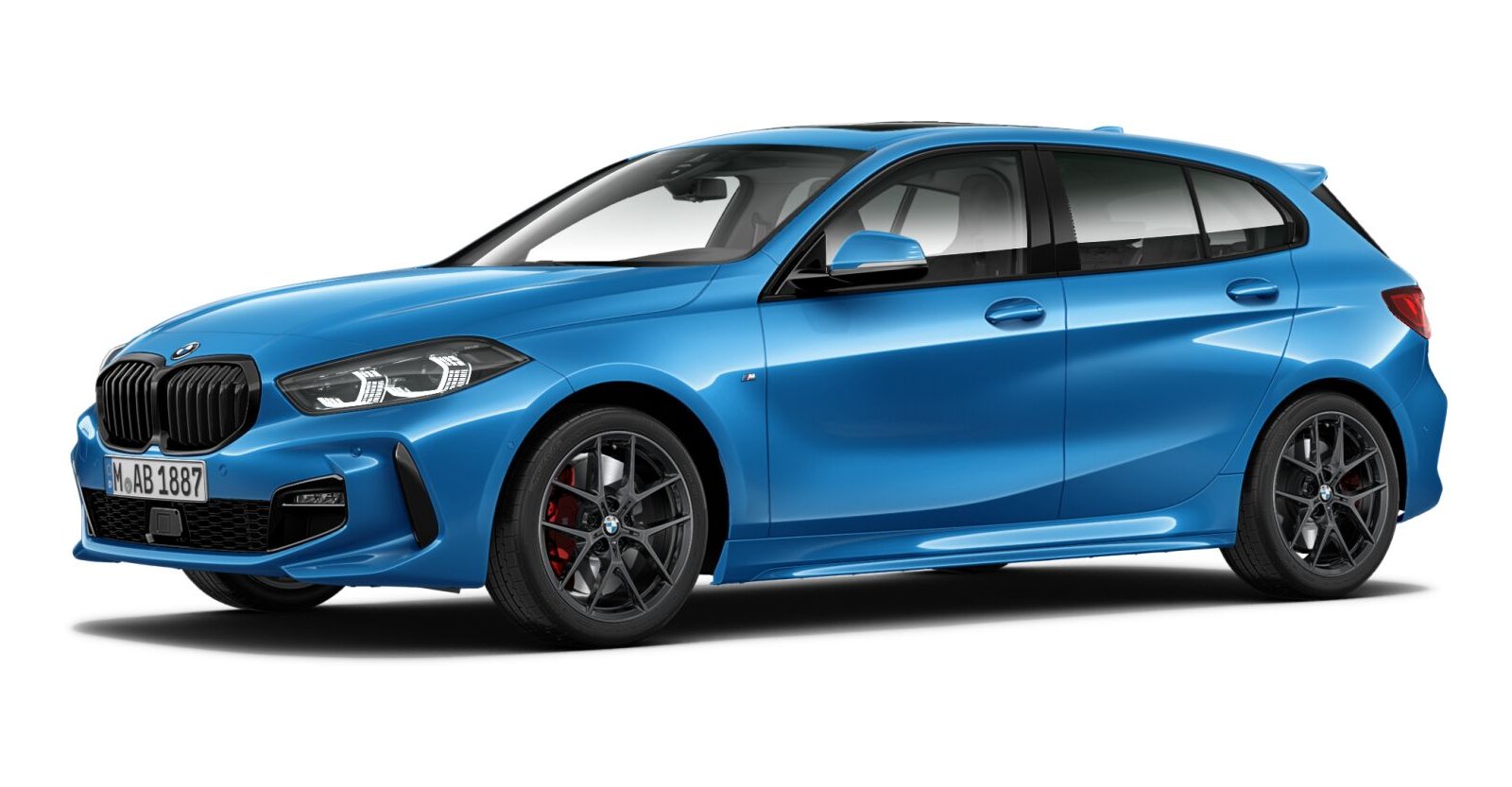 BMW BMW 1er in Blau von vorne BMW BMW 1er in Blau von vorne