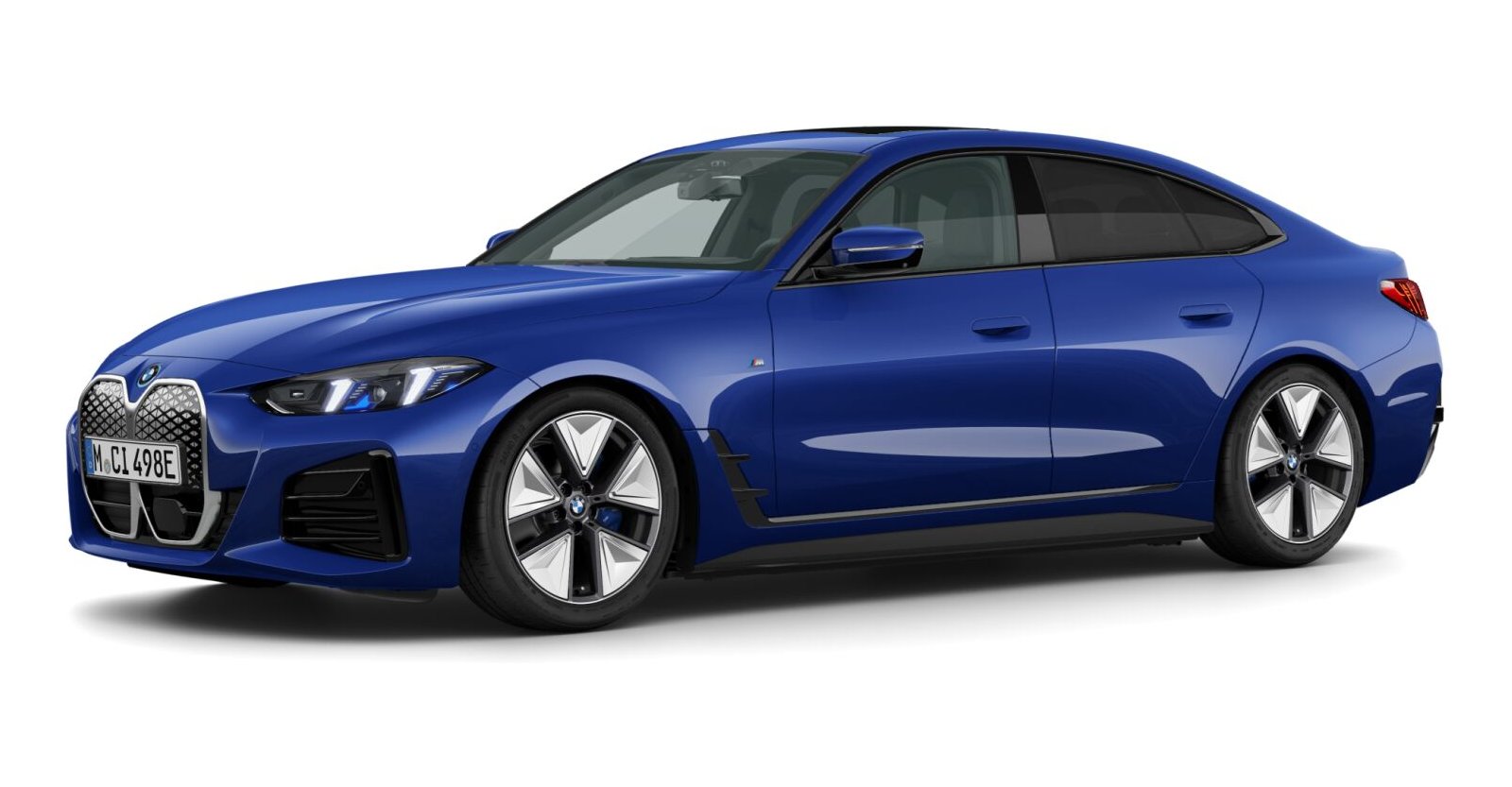 BMW BMW I in Blau von vorne BMW BMW I in Blau von vorne