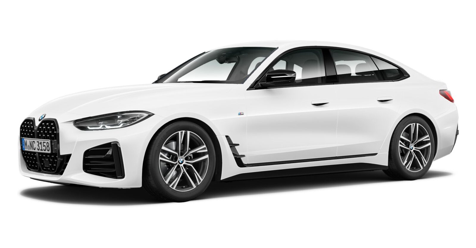 BMW BMW 4er in Weiß von vorne BMW BMW 4er in Weiß von vorne