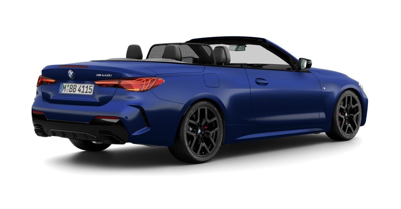 BMW BMW 4er in Blau von hinten BMW BMW 4er in Blau von hinten