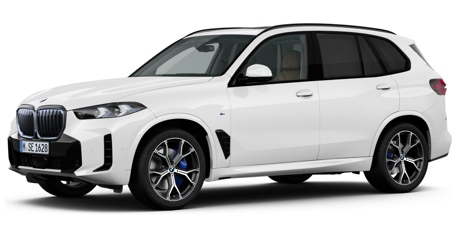 BMW X5 xDrive30d in Weiß von vorne BMW X5 xDrive30d in Weiß von vorne