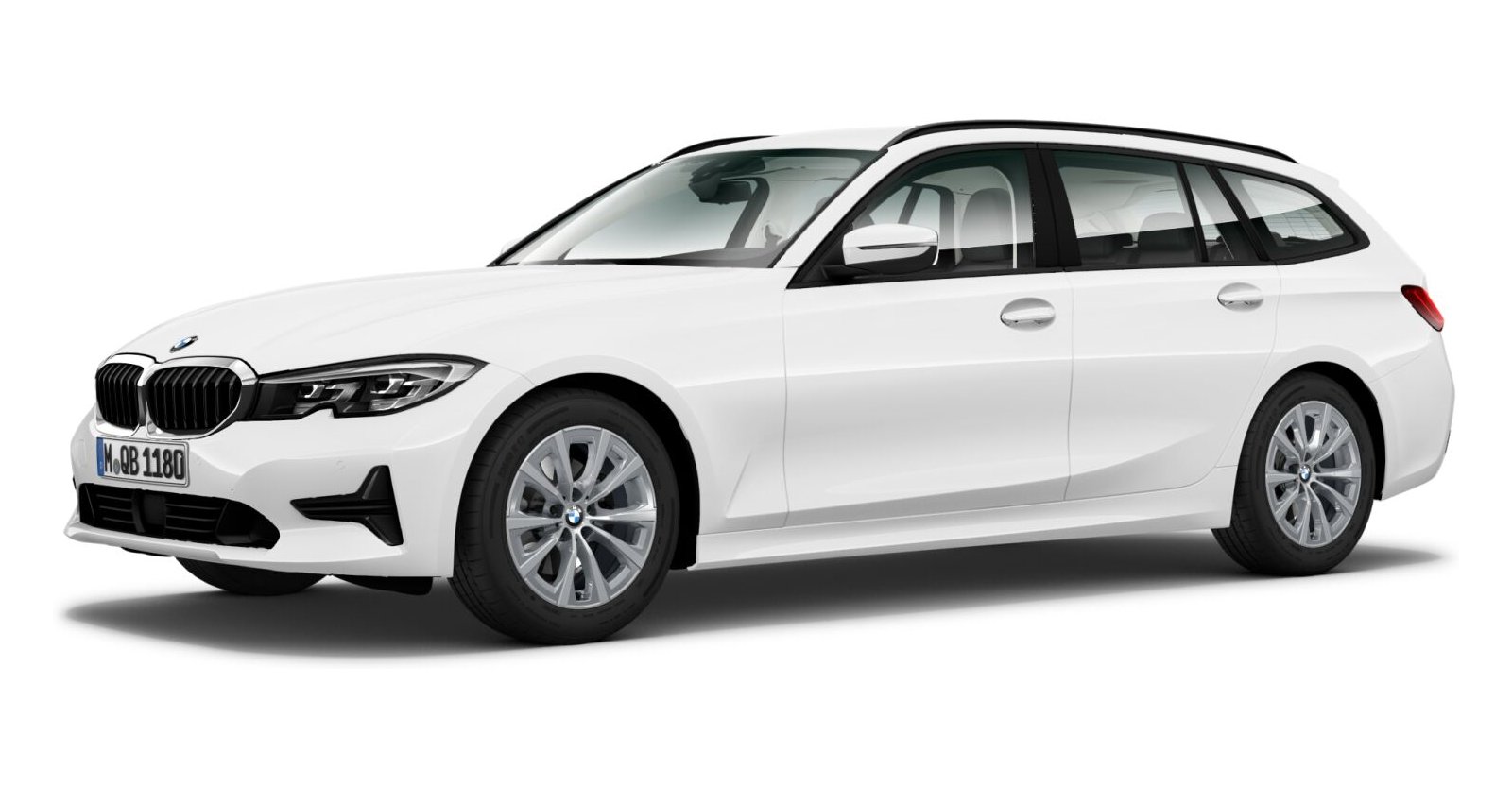 BMW BMW 3er in Weiß von vorne BMW BMW 3er in Weiß von vorne