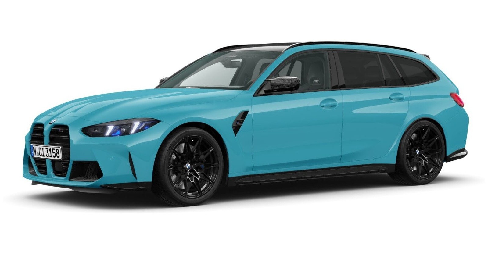 BMW M3 Competition Touring mit M xDrive in Individual von vorne BMW M3 Competition Touring mit M xDrive in Individual von vorne