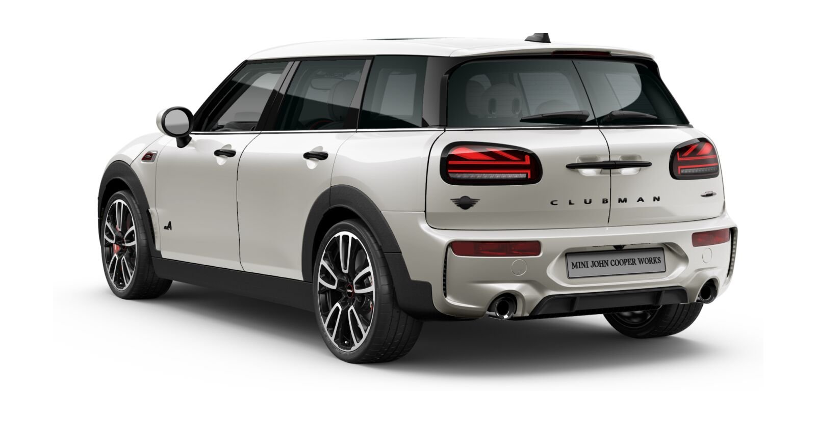 MINI MINI Clubman in Weiß von hinten MINI MINI Clubman in Weiß von hinten