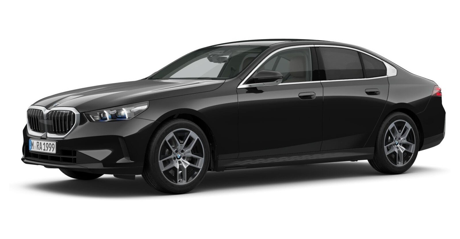 BMW BMW 5er in Schwarz von vorne BMW BMW 5er in Schwarz von vorne