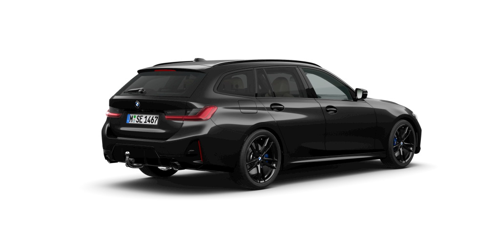 BMW BMW 3er in Schwarz von hinten BMW BMW 3er in Schwarz von hinten