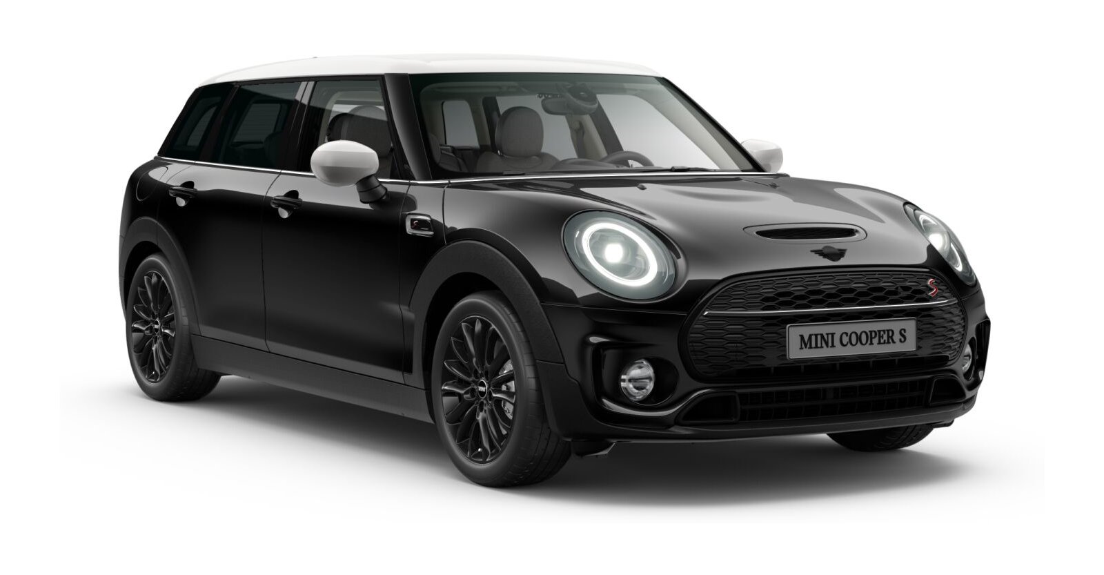 MINI MINI Clubman in Schwarz von vorne MINI MINI Clubman in Schwarz von vorne