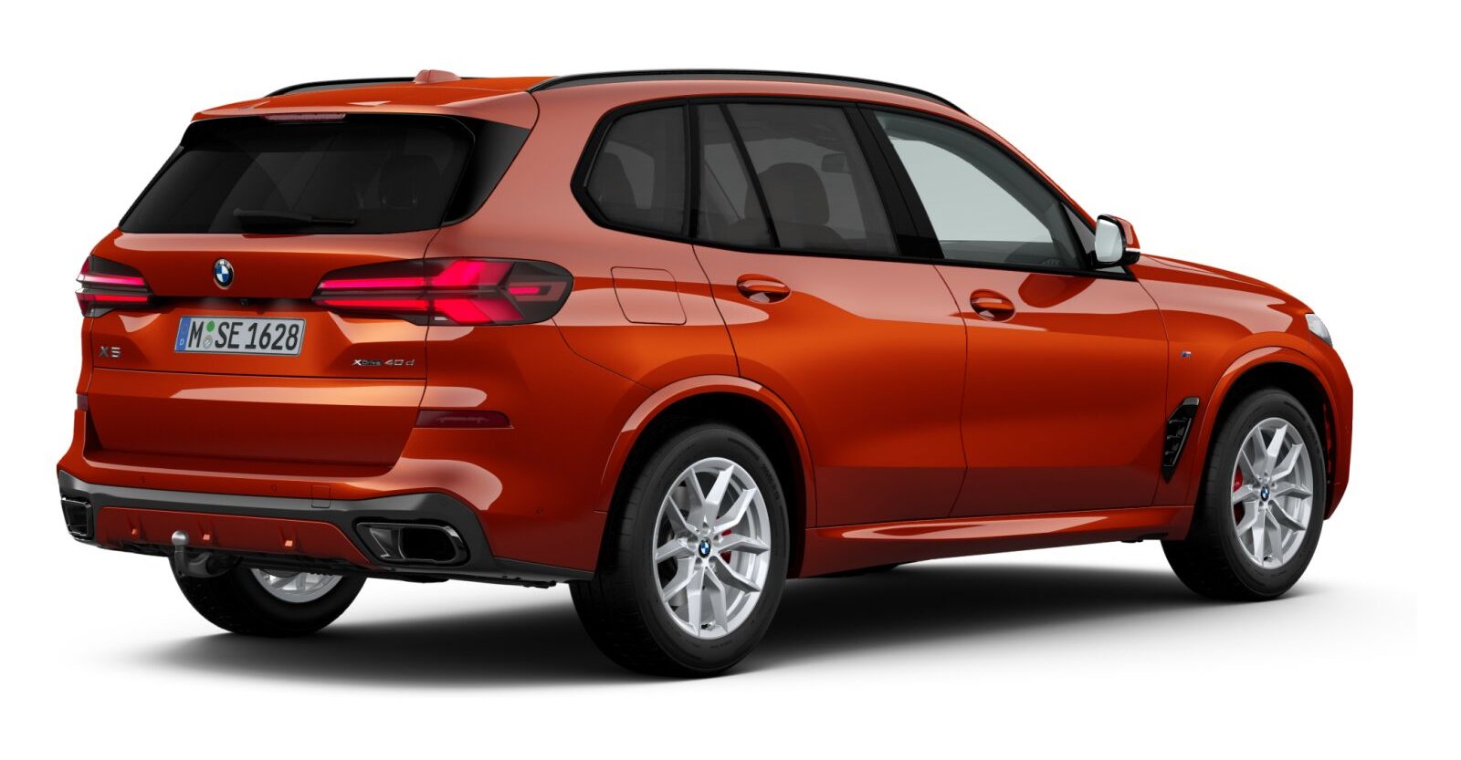 BMW BMW X in Orange von hinten BMW BMW X in Orange von hinten