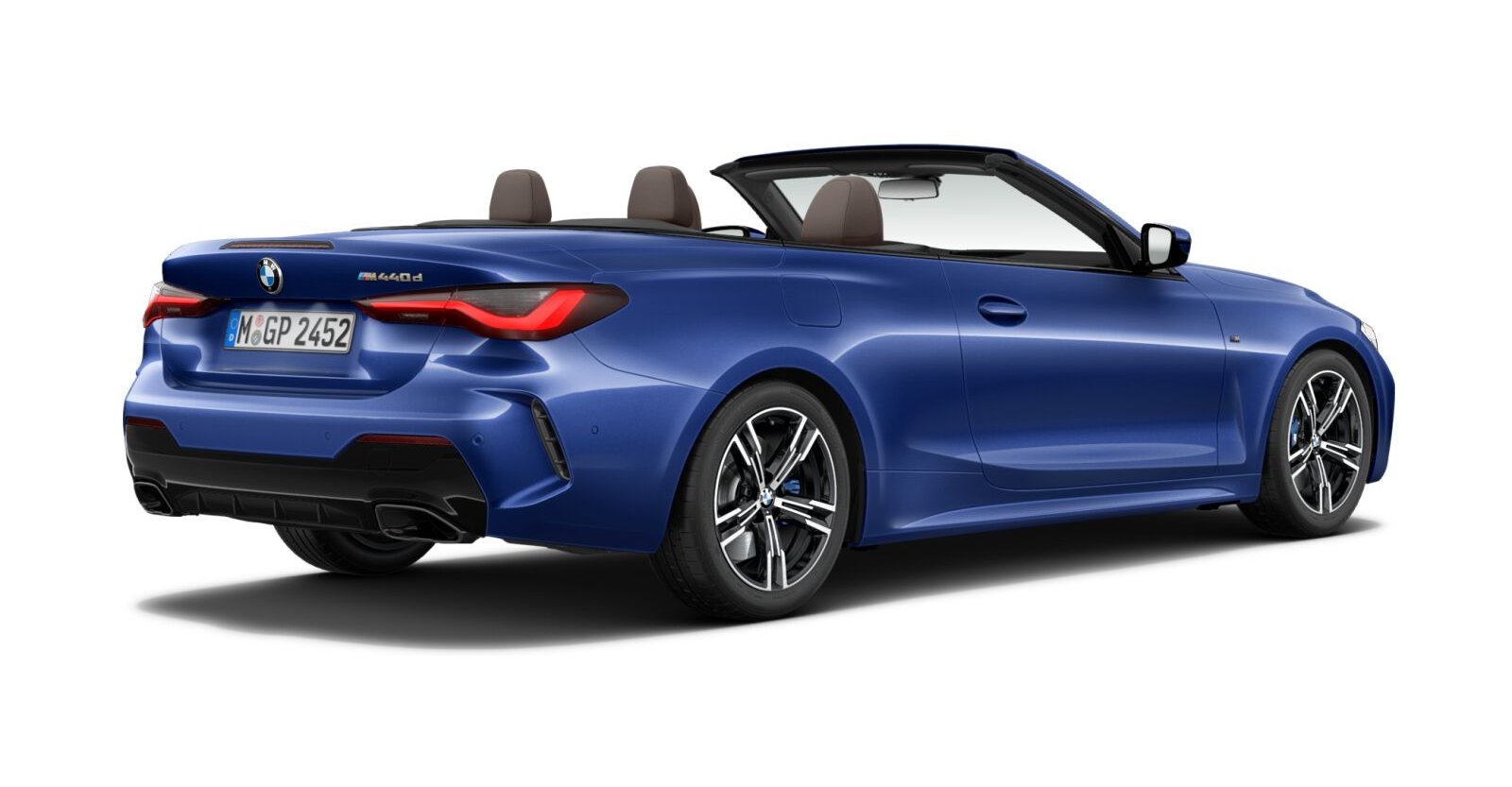 BMW BMW 4er in Blau von hinten BMW BMW 4er in Blau von hinten