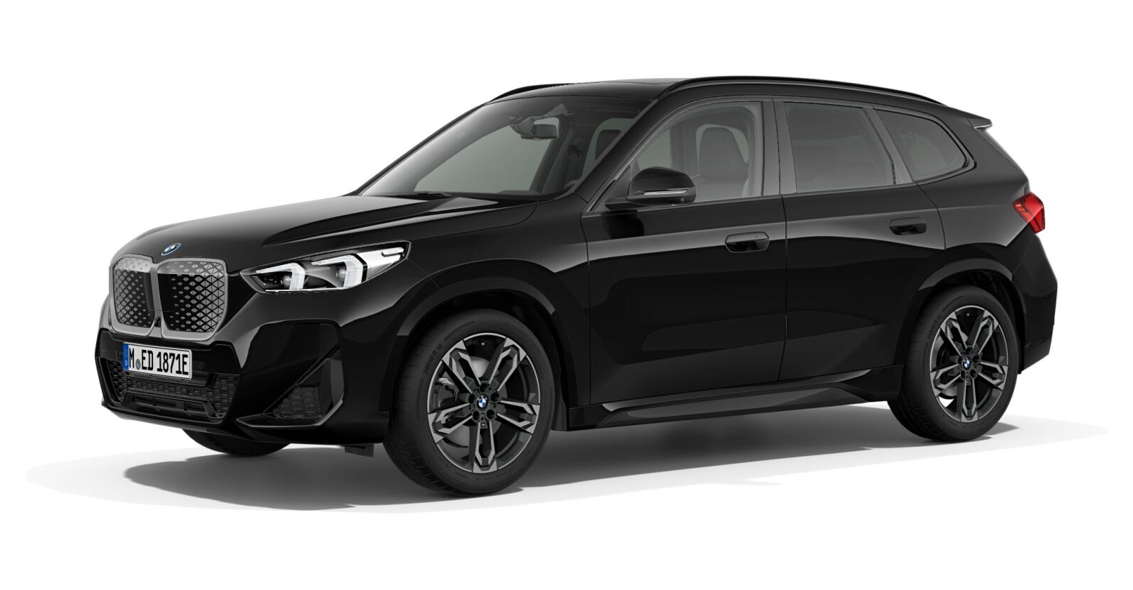 BMW BMW I in Schwarz von vorne