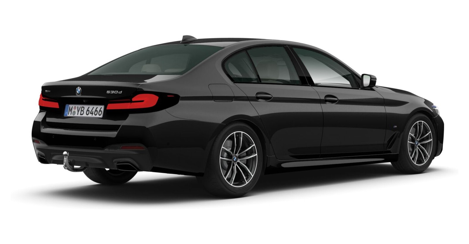 BMW BMW 5er in Schwarz von hinten BMW BMW 5er in Schwarz von hinten