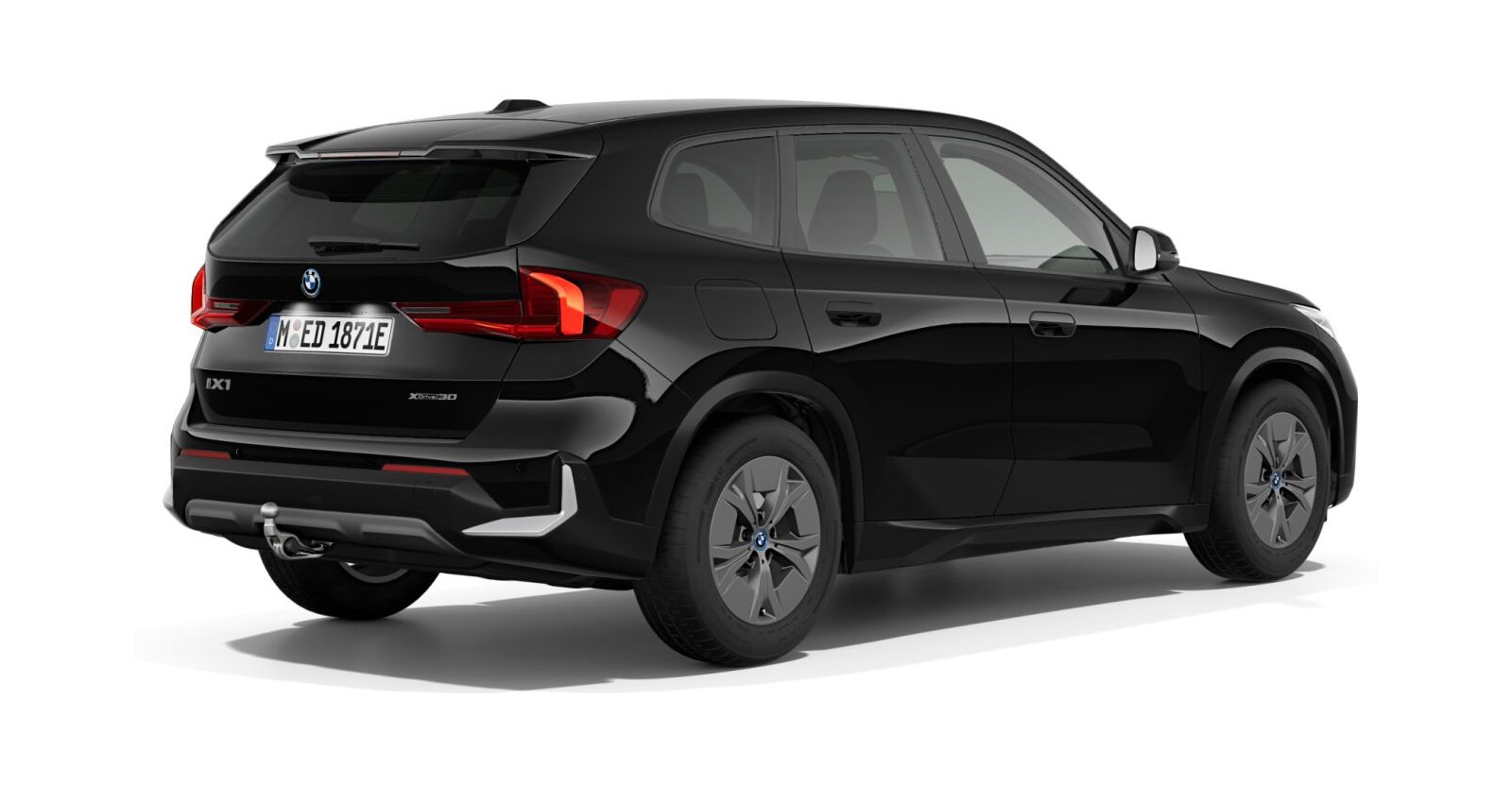 BMW BMW I in Schwarz von hinten BMW BMW I in Schwarz von hinten