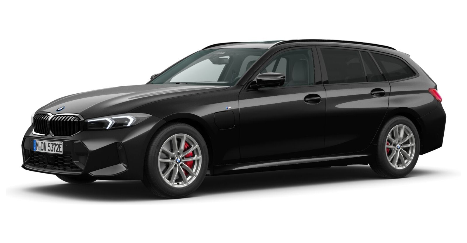 BMW BMW 3er in Schwarz von vorne BMW BMW 3er in Schwarz von vorne
