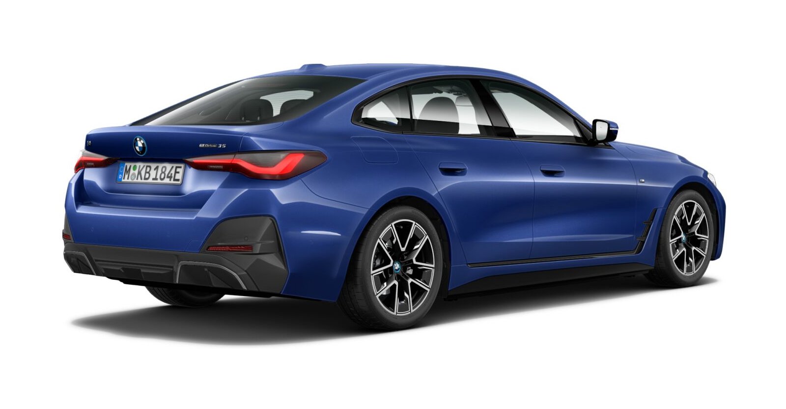 BMW BMW I in Blau von hinten BMW BMW I in Blau von hinten