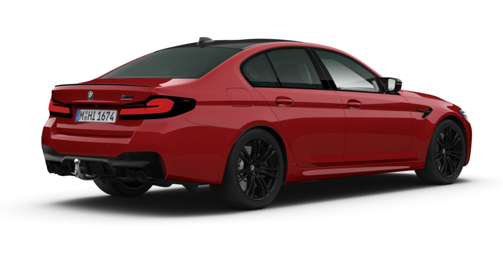 BMW BMW M in Rot von hinten BMW BMW M in Rot von hinten