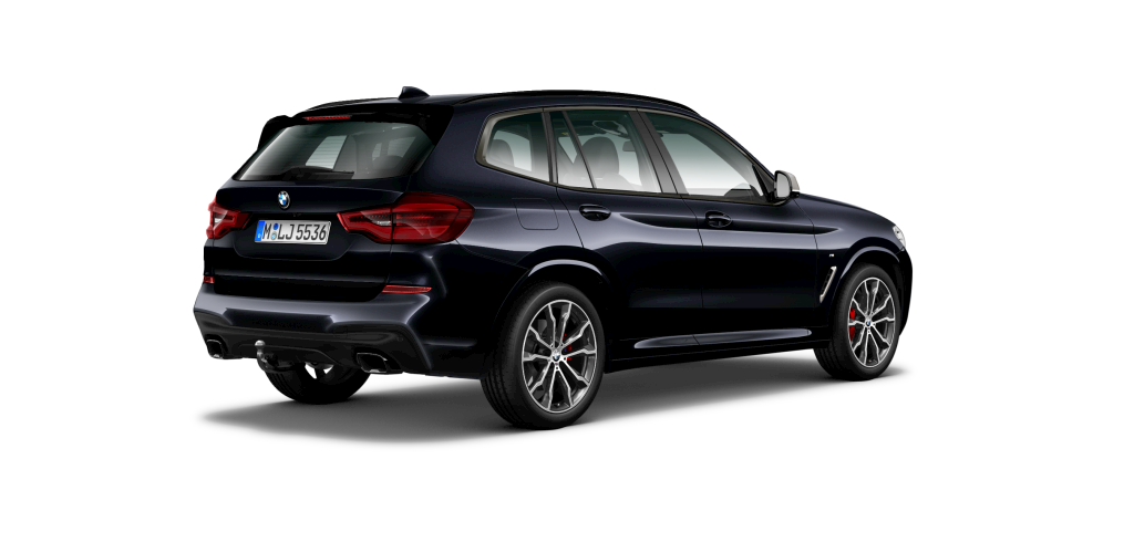 BMW BMW X in Schwarz von hinten BMW BMW X in Schwarz von hinten