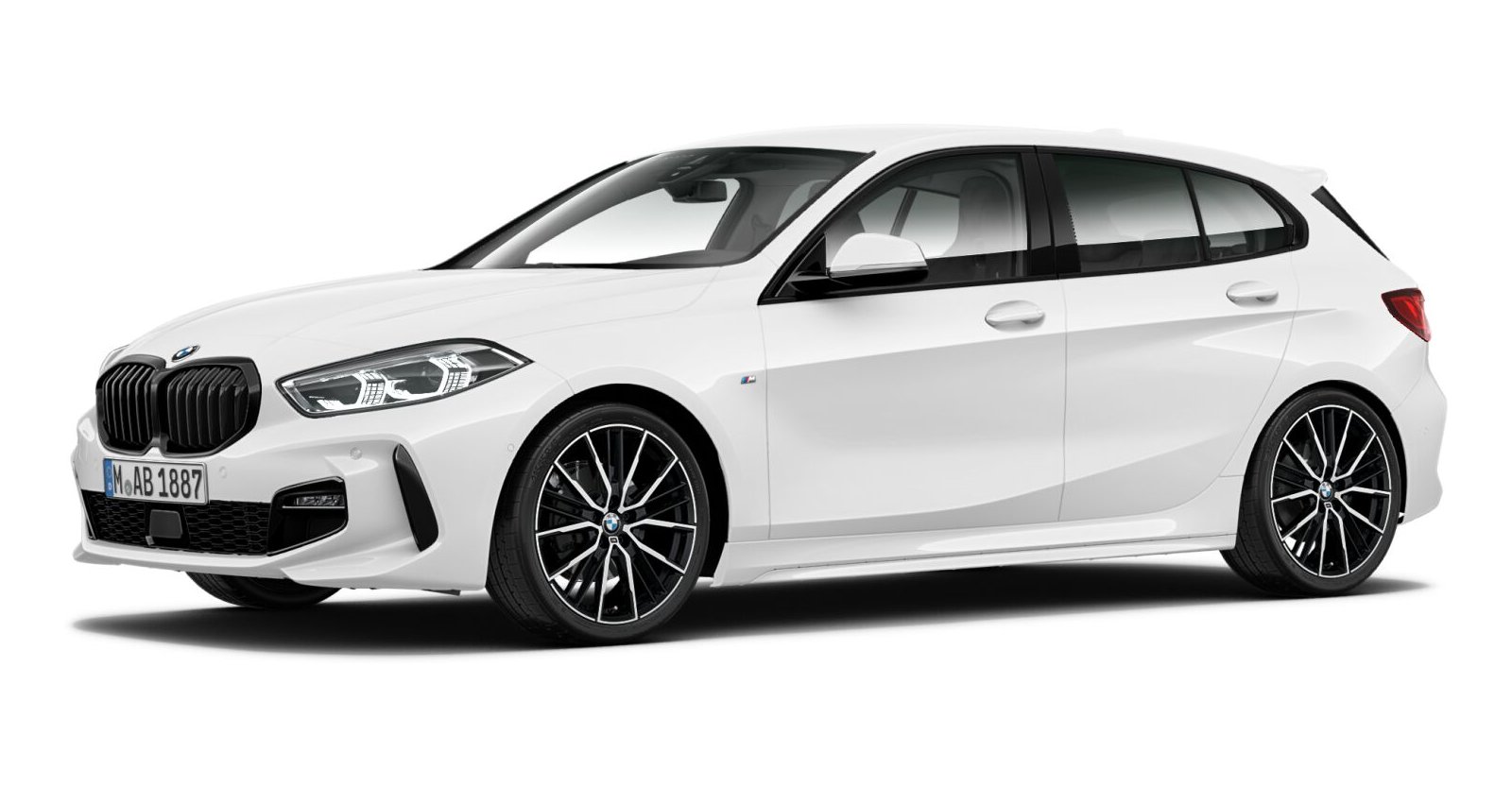 BMW BMW 1er in Weiß von vorne BMW BMW 1er in Weiß von vorne