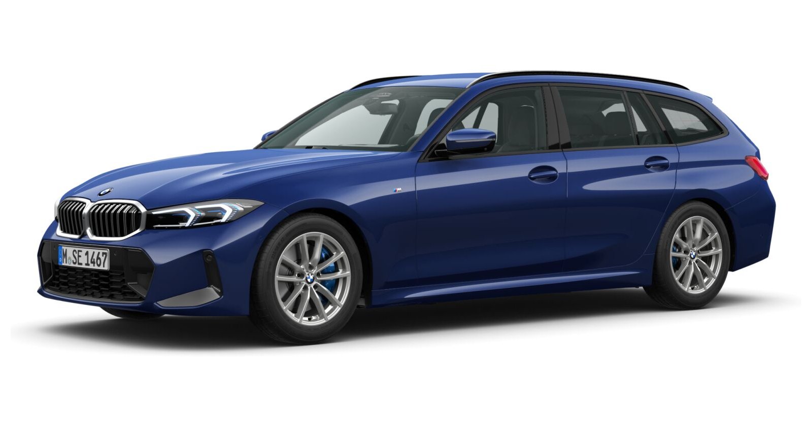 BMW BMW 3er in Blau von vorne BMW BMW 3er in Blau von vorne