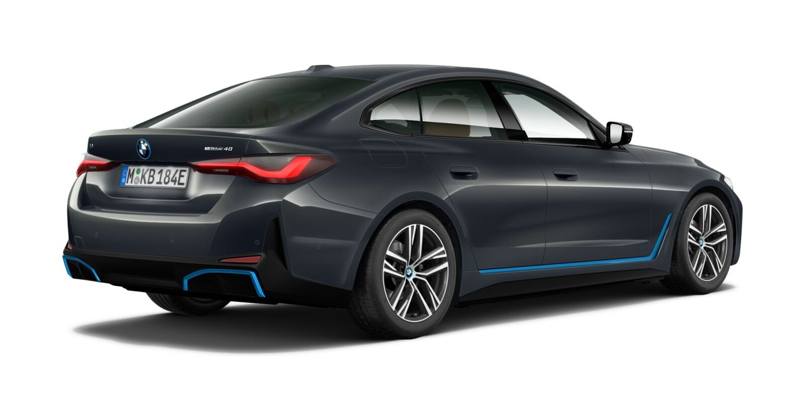 BMW BMW I in Grau von hinten