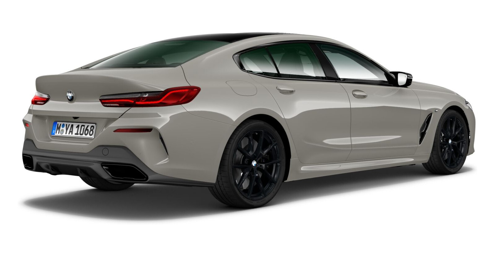 BMW BMW 8er in Grau von hinten BMW BMW 8er in Grau von hinten