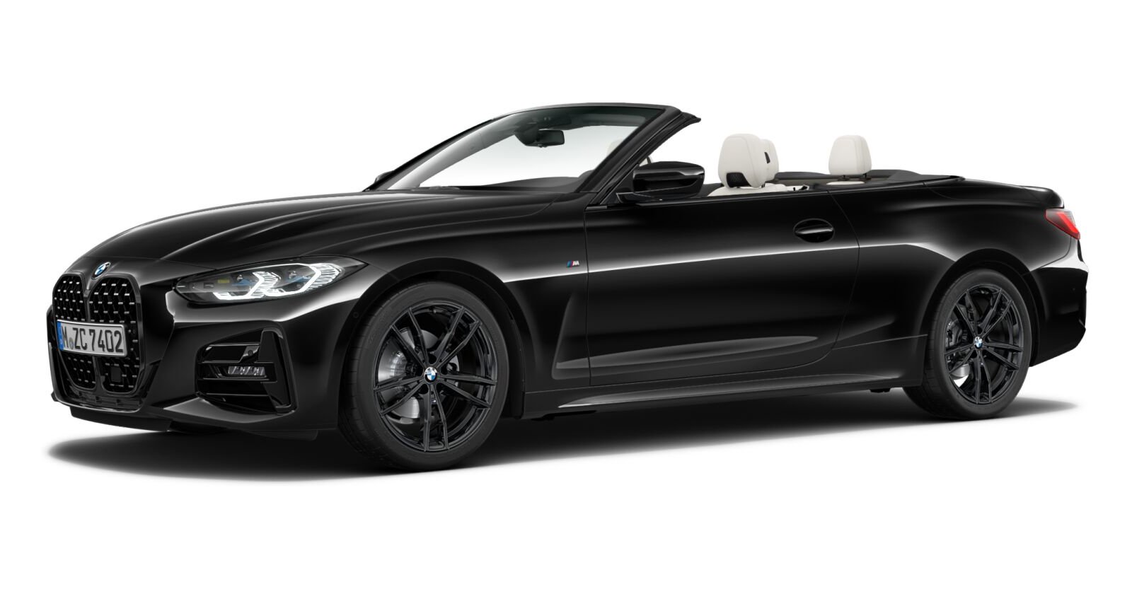 BMW BMW 4er in Schwarz von vorne BMW BMW 4er in Schwarz von vorne