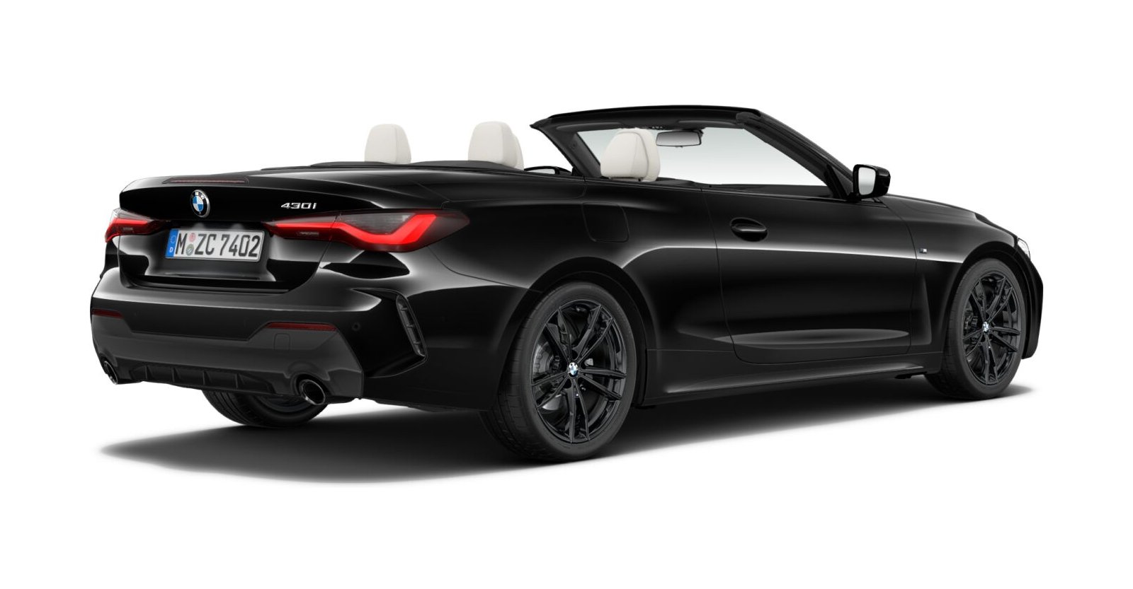 BMW BMW 4er in Schwarz von hinten BMW BMW 4er in Schwarz von hinten