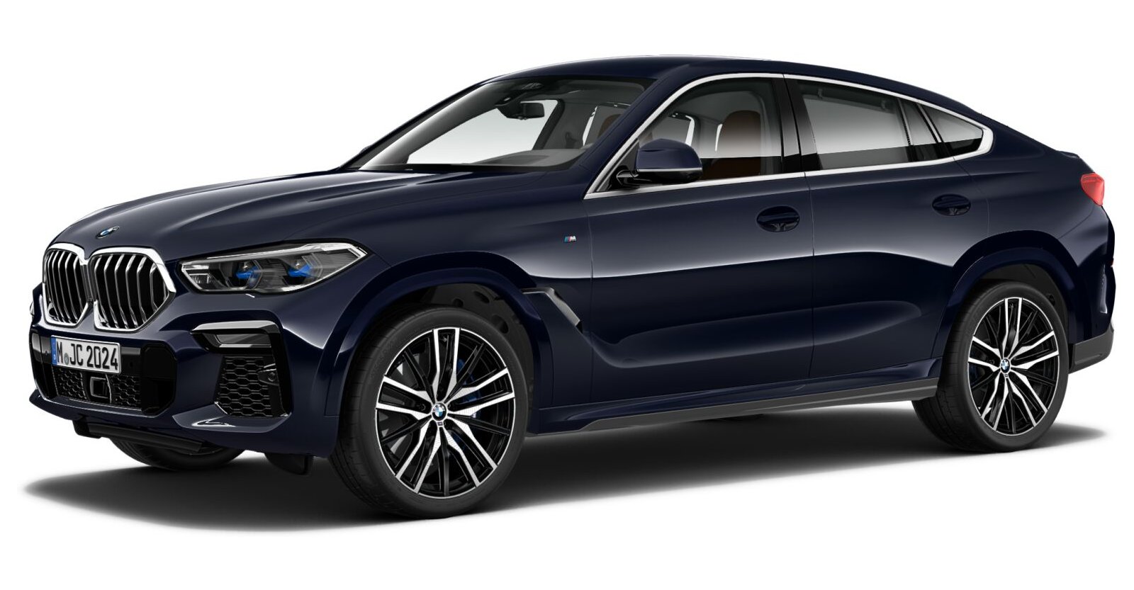 BMW X6 xDrive30d in Schwarz von vorne