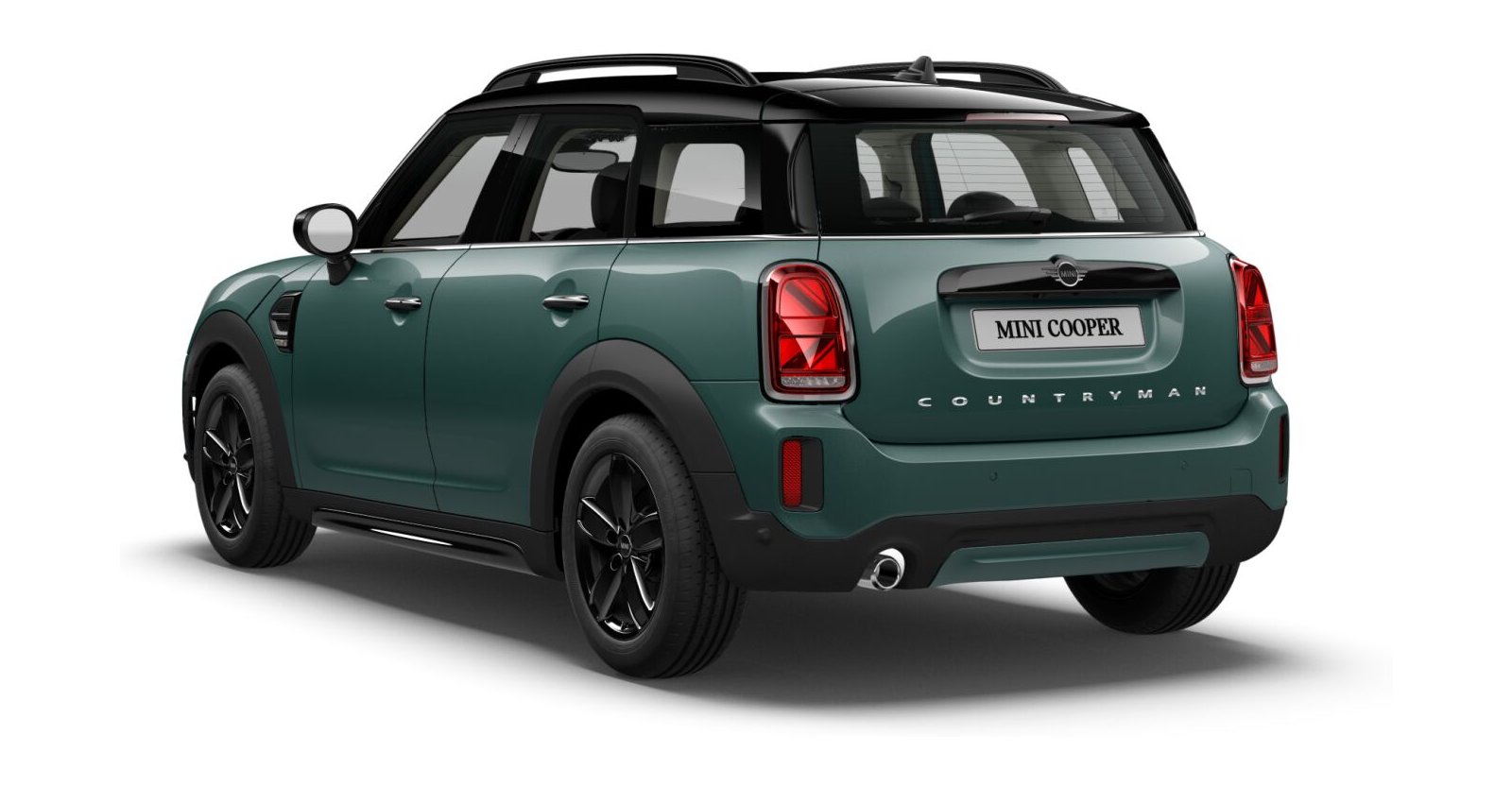 MINI MINI Countryman in Grün von hinten MINI MINI Countryman in Grün von hinten