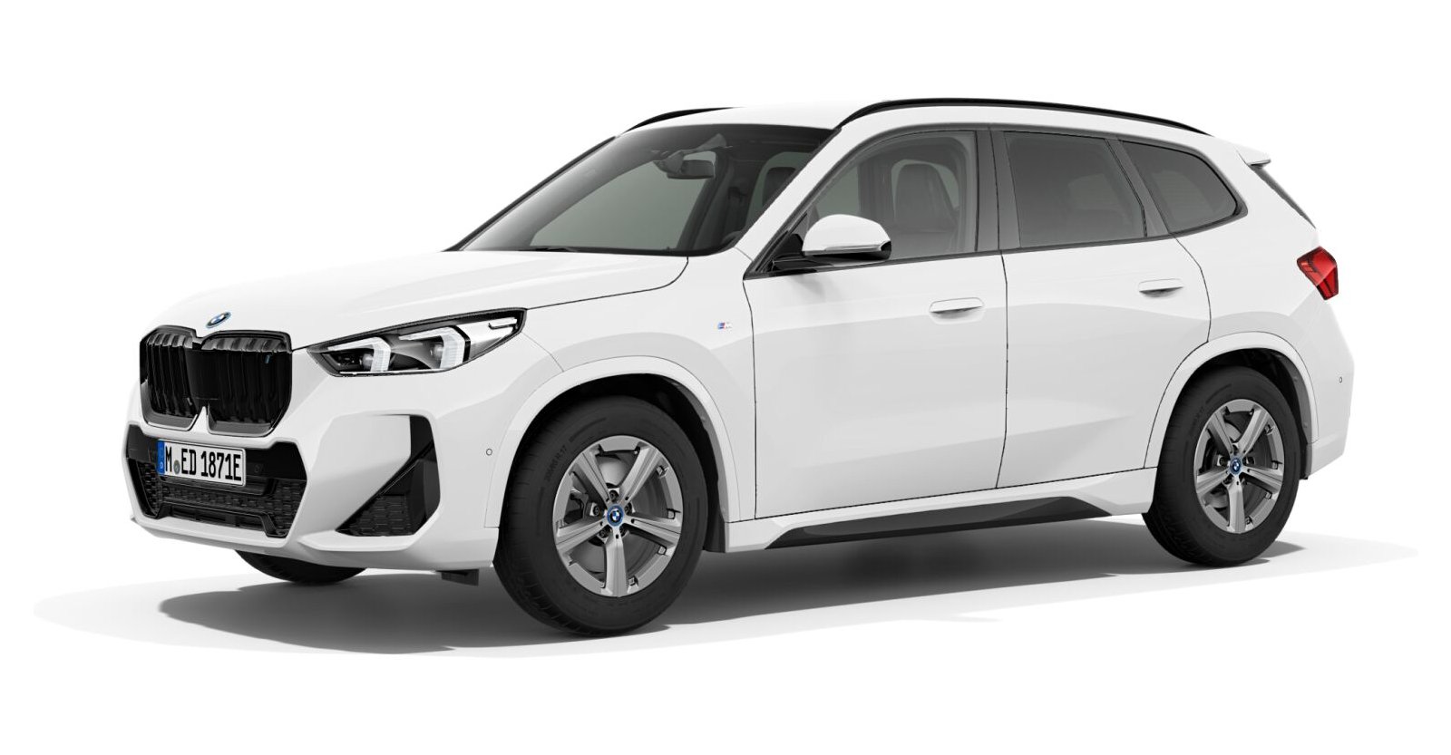 BMW iX1 xDrive30 in Weiß von vorne BMW iX1 xDrive30 in Weiß von vorne