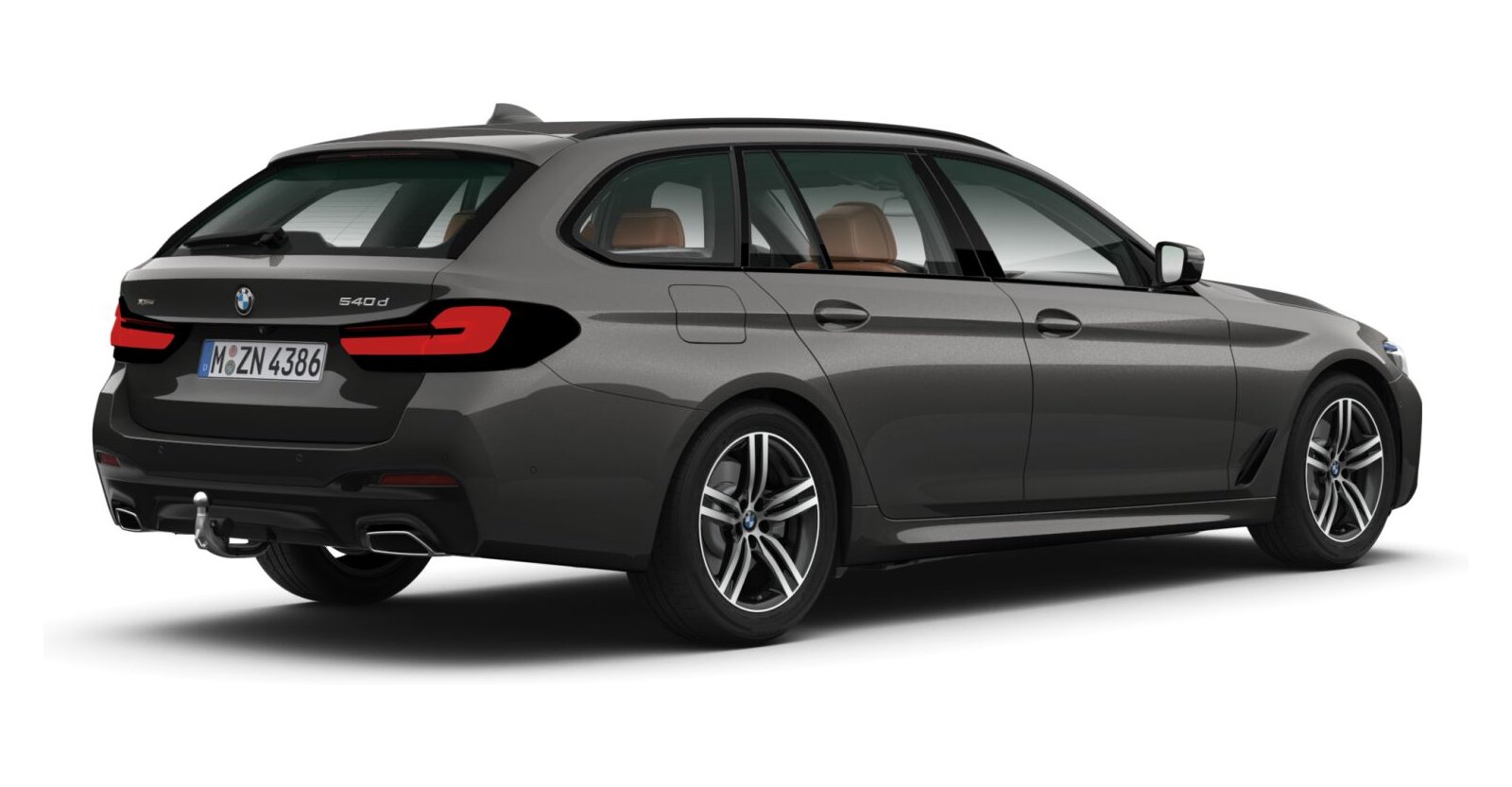 BMW BMW 5er in Grau von hinten BMW BMW 5er in Grau von hinten