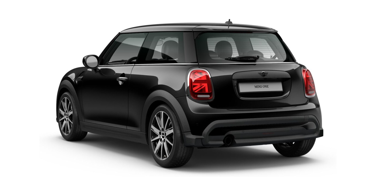 MINI MINI 3-Türer in Schwarz von hinten MINI MINI 3-Türer in Schwarz von hinten