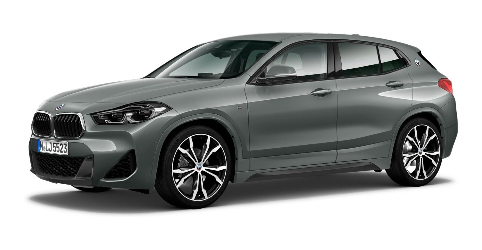 BMW X2 sDrive20d in Grau von vorne BMW X2 sDrive20d in Grau von vorne