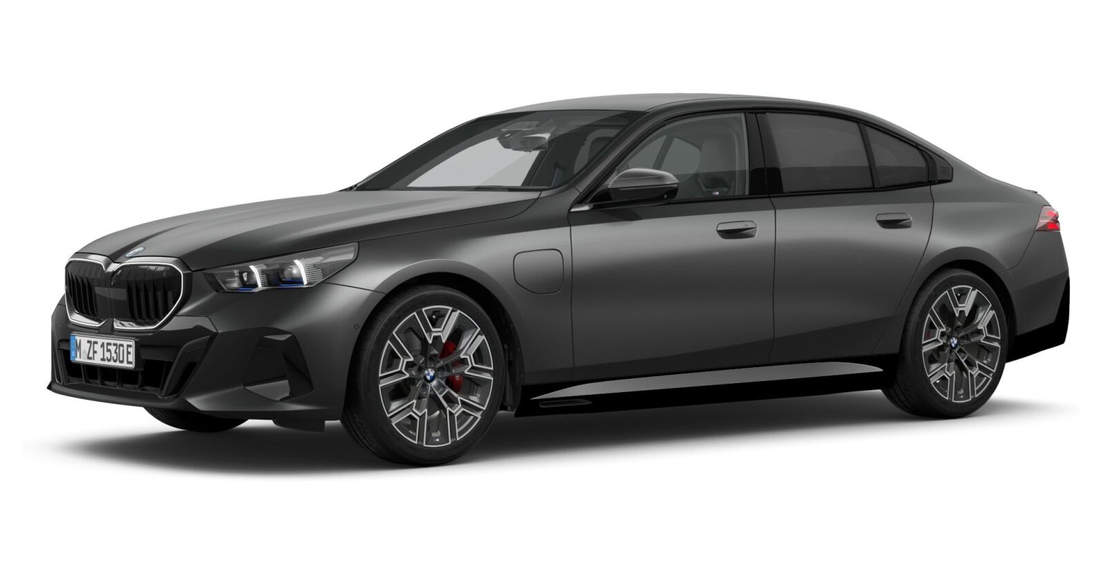 BMW 530e xDrive Limousine in Grau von vorne BMW 530e xDrive Limousine in Grau von vorne