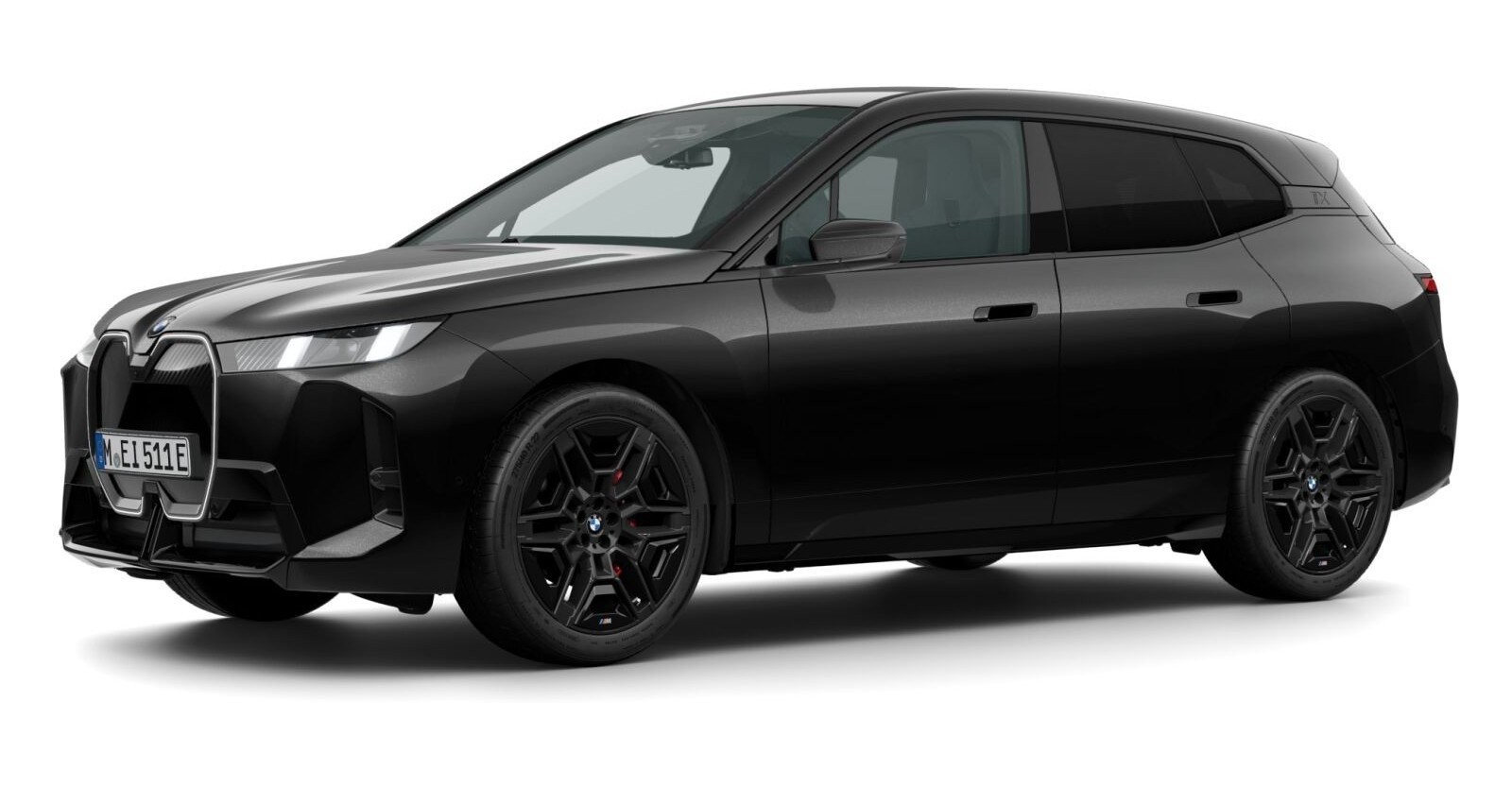 BMW BMW I in Schwarz von vorne BMW BMW I in Schwarz von vorne