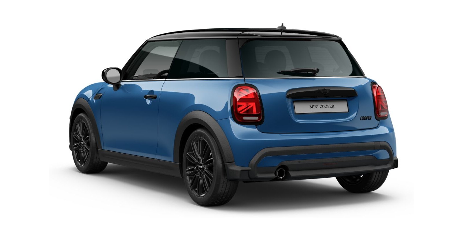 MINI MINI 3-Türer in Blau von hinten MINI MINI 3-Türer in Blau von hinten